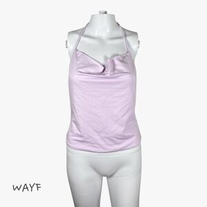 Wayf Women's Strappy Neck Camisole Top in Lilac Sz XS